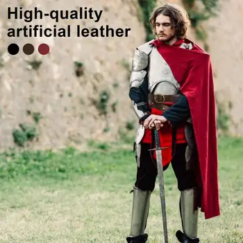  Реколта Рицарски кожено облекло за Хелоуин, монтаж на Средновековието, подпори за Cosplay, определени палашей епохата на Възраждането