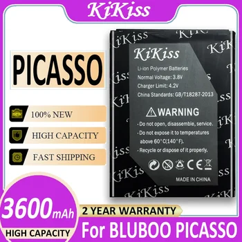  3600 mah За батерията на мобилния телефон BLUBOO PICASSO Batterij + Номер за проследяване