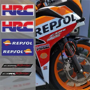  Светоотражающая стикер на каската HRC за тяло HONDA CBR Водоустойчив Логото на автомобила Showa Амортизационен Аксесоари за декорация на мотоциклети