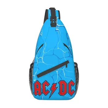  Персонализирани чанти-слинги Rock AC DC за мъже, на хладно хеви-метал група, раница през рамо раница за колоездене, Походный раница