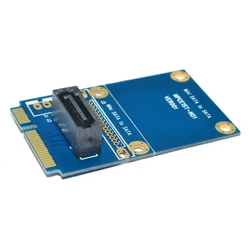  НОВОСТ е Карта с Адаптер MSATA-SATA дънна Платка Mini PCIE - 7PIN SATA SSD Твърд Диск Адаптер за Разширяване