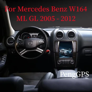  Стил на Тесла За Mercedes Benz ML W164, GL 2005-2012 Радиото в автомобила Carplay Мултимедиен Плейър Навигация BT 4-64 GB PX6 Главното Устройство
