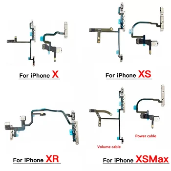  Конектор за свързване на бутоните за захранване и регулиране на звука Гъвкав кабел за iPhone X XR XS Max Резервни части