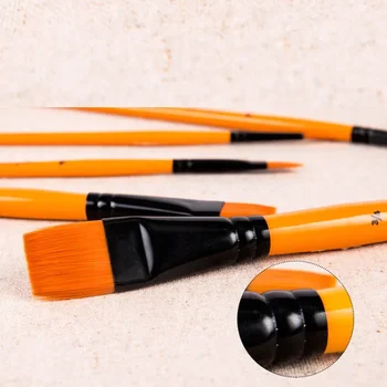  Комплект четки във формата на писалка за коса художник Различни бои за живопис Найлон Дърво за акварел Студент-професионалист