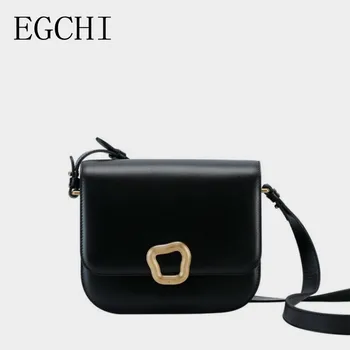  EGCHI Tofu Чанта Среден размер, с малки квадратни чанти на нов стил за жени, преносима дамска чанта с наклонена има пренасочване чрез едно рамо, Advanced Sense