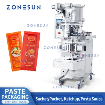  ZONESUN ZS-S100 Автоматична Машина за опаковане на количествено определяне на течност, паста, мед пръчка, олио, оцет, Герметизирующую вода, Пълнене на машината