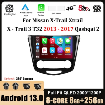  10.1-инчов Авто Радио-Мултимедиен Плеър с Android 13 с GPS-Навигация за Nissan X-Trail Xtrail X-Trail 3 T32 2013-2017 Qashqai 2