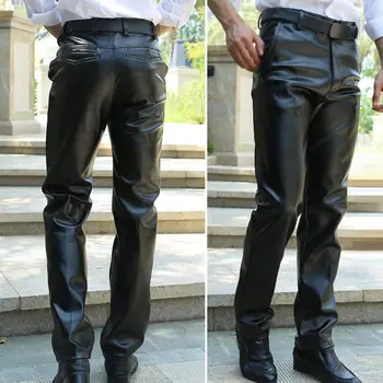  Универсални мъжки панталони Модерен мъжки демисезонные панталони с висока талия с цип обикновен или зауженного намаляване с еластични джобове