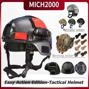  Военни каски с акумулаторна батерия FAST Helmet MICH2000 Еърсофт MH Тактически каска за езда на открито Защитава сигурността на лов