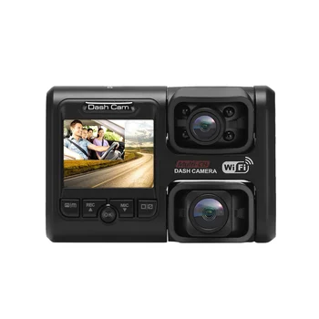  Авто WIFI секретарката 4K 2160P, Двухобъективный видеорекордер, камера за нощно виждане, видео Рекордер D30H, 24-часово наблюдение на паркинга A