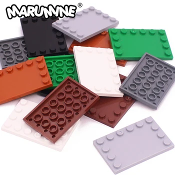  MARUMINE MOC 20PCS Блокове Модифицирани Тухли 6180 Аксесоари 4x6 Край с Гранули светлинен Панел САМ градивните елементи на резервни Части Играчки