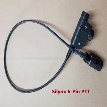  Тактически ПР 6-пинов Silynx Пр за Преносими Радиостанции AN/PRC148 152 за PELTOR/MSA Defense Headset Shooting Tactical