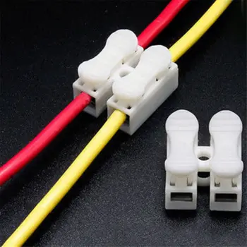  50шт Конектор за електрически кабел С бърза интернет връзка, Тел клемма с ключалка, самостоятелно блокиране на съединителя, Тел клемма, кабел за Свързване