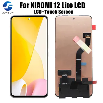  AMOLED LCD дисплей За Xiaomi Mi 12 Lite LCD Сензорен дисплей и Цифров Преобразувател в Събирането на Xiaomi 12 Lite Mi12 Lite 2203129G LCD дисплей