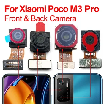  Оригинална предна камера M3 Отзад за Xiaomi Mi Poco M3 Pro, обърната към задната част, Смяна на заден модул за селфи