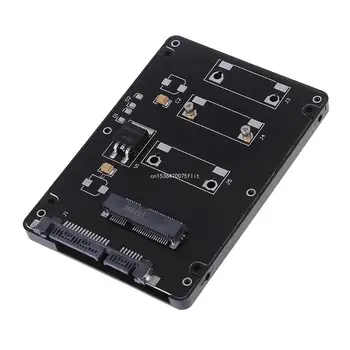 Мини PCI-E mSATA SSD за 2,5-инчов твърд диск, черен калъф за твърд диск, 7 мм, директна доставка