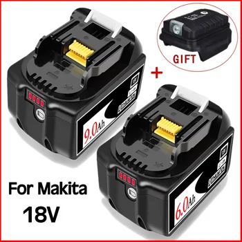  100% Съвместима Батерия за електрически инструменти Makita 18V 6.0 Ah Литиево-йонна Акумулаторна Батерия LXT BL1860B BL1860 BL1850 DHP482RFX9