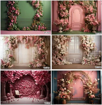  Украсата на вътрешните стени Сводести цветя, Цветни фонове 
