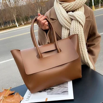  Дамска чанта-тоут, по-голямата голям чанта за лаптоп, модерна универсална чанта, елегантна чанта за междуградски пътувания с едно рамо