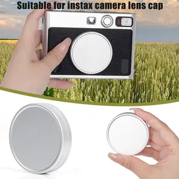  Пылезащитная Капак на Обектива за Fujifilm instax mini EVO От Алуминиева Сплав, Капак на Обектива на Камерата Миг Печат, Благородна Защитен сенник за обектив O2I2