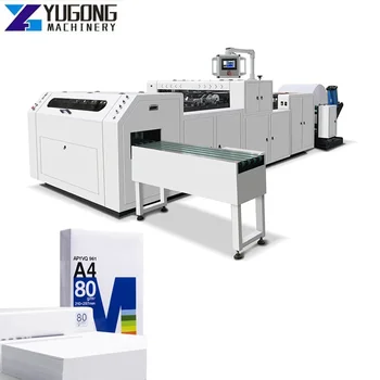  YG Автоматична машина за рязане на хартия с формат А4 /А3, копирната хартия с хвърляне на лист, надлъжно рязане