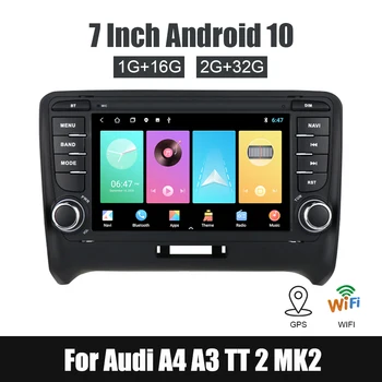  Bluetooth и WiFi за Audi A4 A3 Mirror Линк GPS FM-Приемник Авто Радио 2 Din 7-Инчов HD Сензорен Екран MP5 Плейър