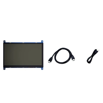  7-Инчов сензорен екран, който е съвместим с LCD дисплей, Резолюция 1024X600, капацитивен чувствителен на допир екран, поддръжка на Raspberry Pi Здрав