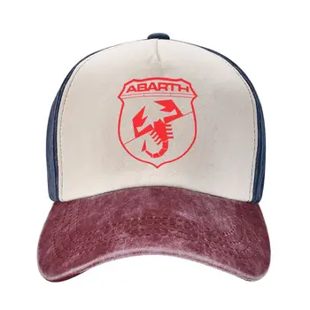 Реколта бейзболна шапка с логото на Abarth Scorpion в стил унисекс, оръфан шапки, шапки за пътуване за всички сезони, шапка