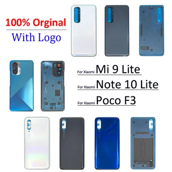  100% Оригинална Нова Задната Част На Кутията На Батерията Стъклен Заден Корпус На Батерията С Лепило За Xiaomi Mi 9 Lite/ Poco F3 / Mi Note 10 Lite Xiamo