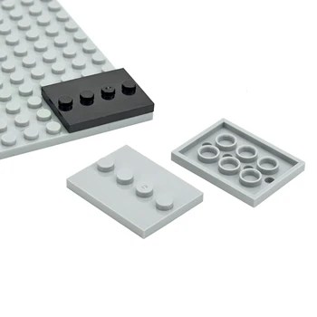  Съберете Модифицирана Плочки Particles 3x4 с 4 Фиби MOC Parts Изграждане на елементи на Техническата Капаче за подмяна на DIY Bricks 88646 17836