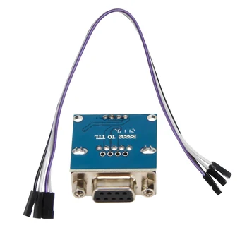  MAX3232 сериен порт RS232 конвертор, модул TTL DB9 с конектор W/ 4 свързващ кабел