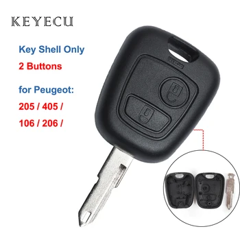  Подмяна на обхвата на своята практика за дистанционно на ключа на автомобила, 2 бутона за Peugeot 206 205 405 106