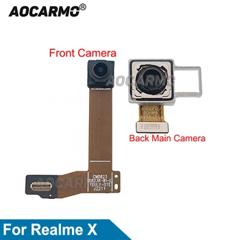 Aocarmo за Realme X Предна камера на Задната Част на модула на гърба на основната камера Гъвкав кабел Дубликат част