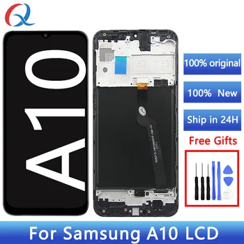  Новост за Galaxy A10, подмяна на екрана Pantalla за Samsung a10, LCD дисплеи за Samsung A10, LCD дисплеи за мобилни телефони с рамка за Samsung A10