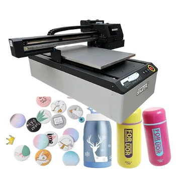  Гореща Продажба на UV принтер с метална Пластмасова Тръбичка, 60 * 90 см, Tablet принтер UV Led 9060, Печатни Машини