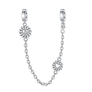  925 проба, сребърна верига-талисмани daisy boutique, подходящ за оригинален браслету Пандора, ожерелью от мъниста, женски бижута направи си Сам