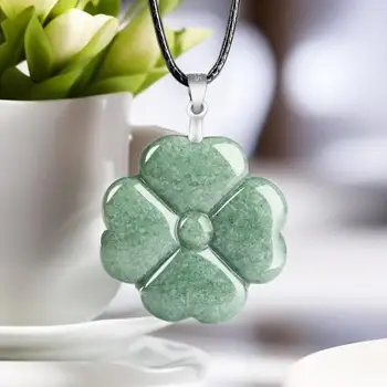  На Бирма Jadeite Майтрейя Висулка Скъпоценни Камъни Старинни Сребърни Висулки 925 Проба Колие Подарък Нефрит Талисмани Естествен Дизайн На Зелено Човече