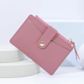  Новата многофункционална чанта за карти, портфейл с цип, ръкав с няколко карти, чанта Ins изкуствена кожа