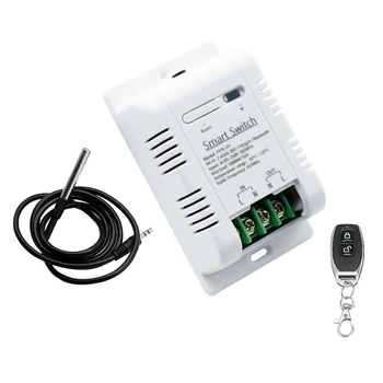  Интелигентен превключвател за мониторинг на Hristo Wifi Smart RF433 Превключвате Ключа на термостата за контрол на температурата 16A 3000 W