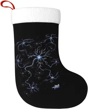  Neuron Galaxy Коледен Отглеждане Празнична Украса Камина Окачен на Стелката 18 Инча(а) А) Чорапи