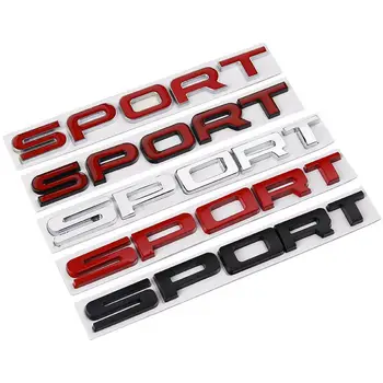  3D Метален спортен лого, Емблема на задния багажник, врати и багажник, икона, стикери, етикети за Land Range Rover Discovery Аксесоари за стайлинг на автомобили