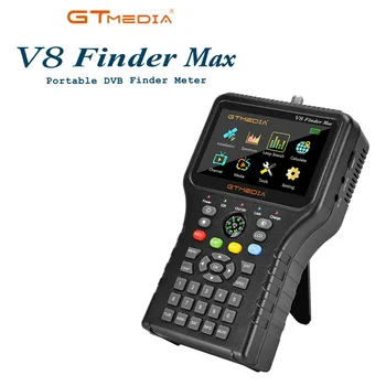  Оригинален GTMEDIA V8 Finder Max Satellite Signal Finder Поддържа DVB-S /S2 / S2X H. 264 /H. 265 (8 бита) Сателитен локатор 4.3 инча HD