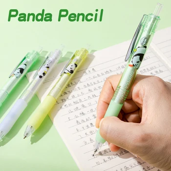  Хвърляне на молив Kawaii 0,5 мм Меко гумено ръкостискане С нисък център на тежестта, който да е лесно да се прекъсне, автоматичен молив със сладък пандой