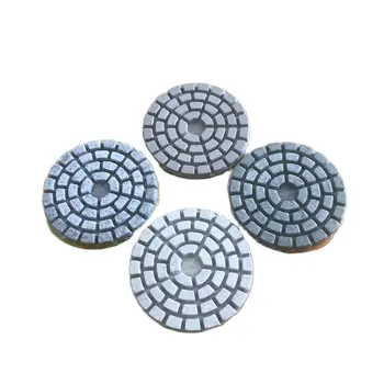  6 броя 2-инчов 50-мм абразивни диамантени бели полировальных дискове за шлайфане и почистване на мрамор, керамика, стъкло, камък