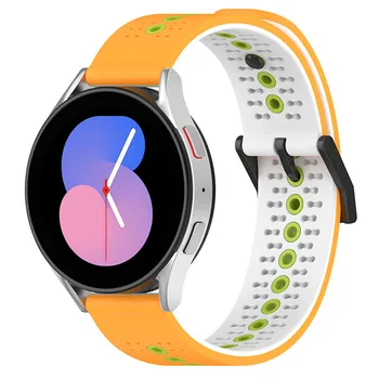  Каишка за часовник с каишка 20 мм, трицветна гривна за Samsung Galaxy Watch5, аксесоари за часовници с каишка