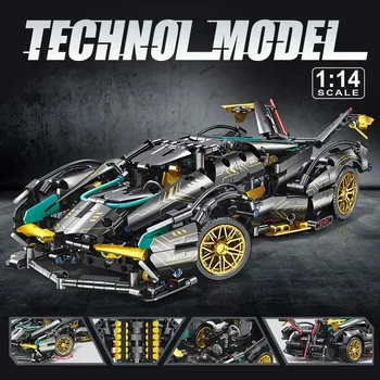  Технически Блок Lamborghinis V12 Super Car Blocks Brick Комбинациите Силова 2.4 G RC Car за автомобили Lego Техника