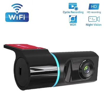  Тахограф USB 1080P HD Безжична конфигурация Wi-Fi Високоскоростен карта 32G Широкоъгълен скрит автомобилен видеорекордер