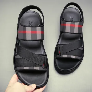  Oraqwlj/ мъжки сандали с високо качество, луксозни чехли с двойно предназначение, мода 2022 година, летни улични нескользящие плажни сандали в британски стил