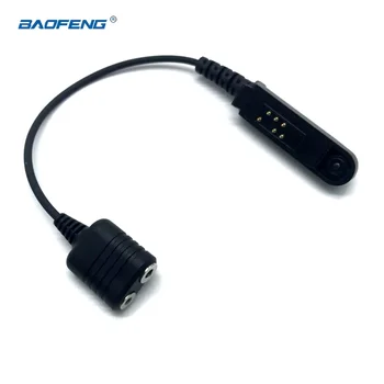  Baofeng UV-9R Plus Адаптер аудио кабел Водоустойчив Радио На 2-Контакт Слушалки и Високоговорител и Микрофон за UV-9R Плюс UV-XR Уоки Токи